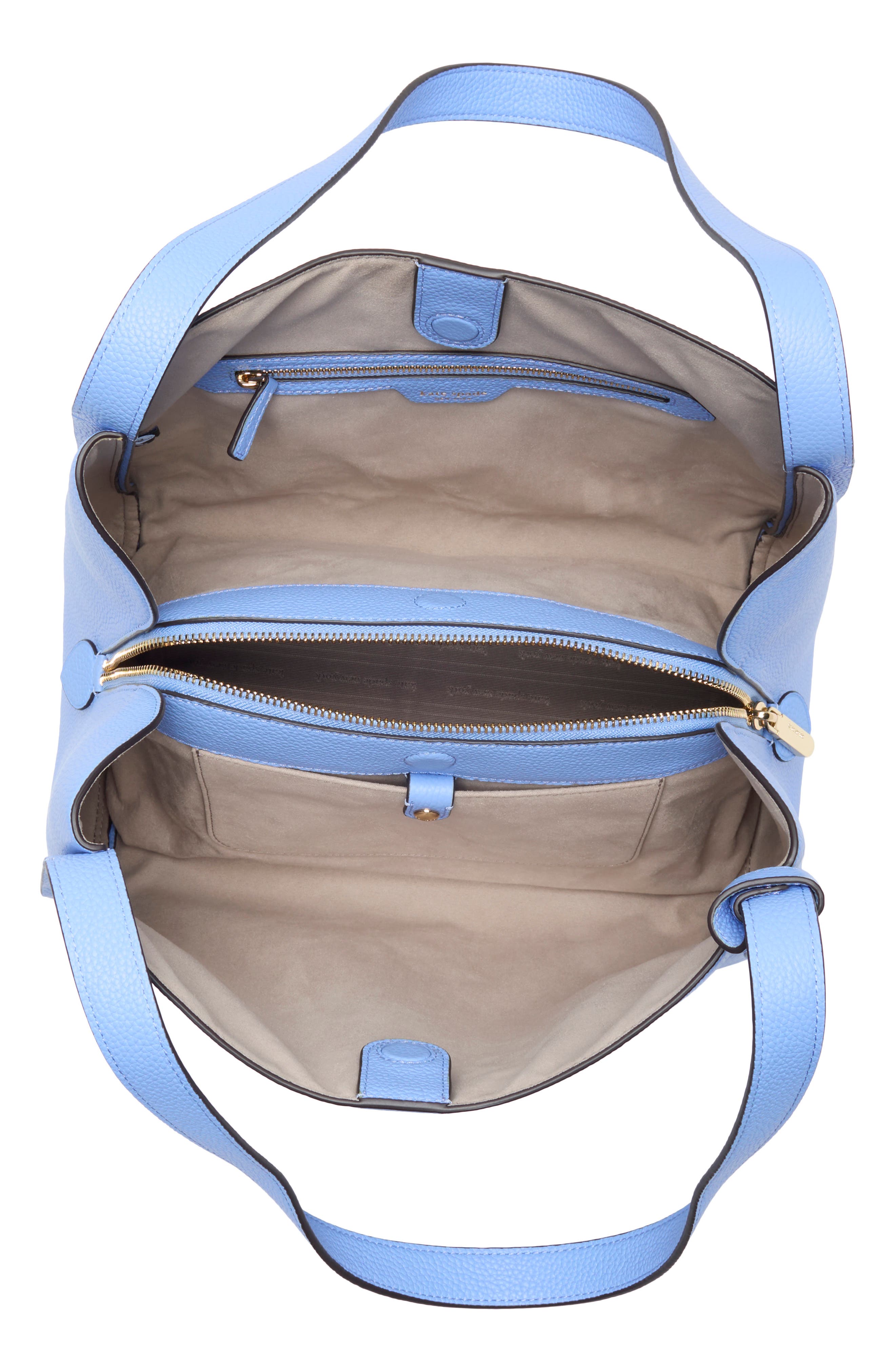 knott large leather shoulder bag, Alternate, color, GENIE BLUE