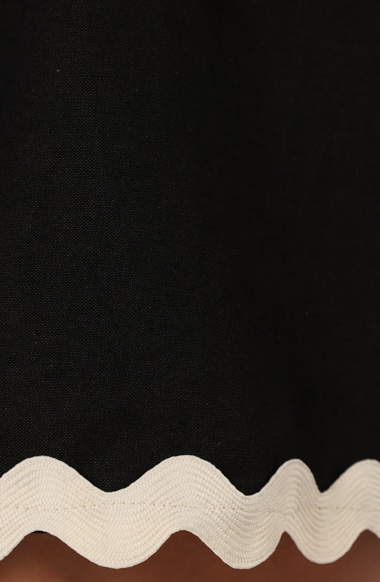 Petal & Pup Isabella Cotton & Linen Button-Up Romper, Alternate, color, 