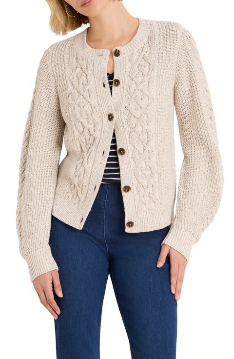 Flecked Shaker Cardigan