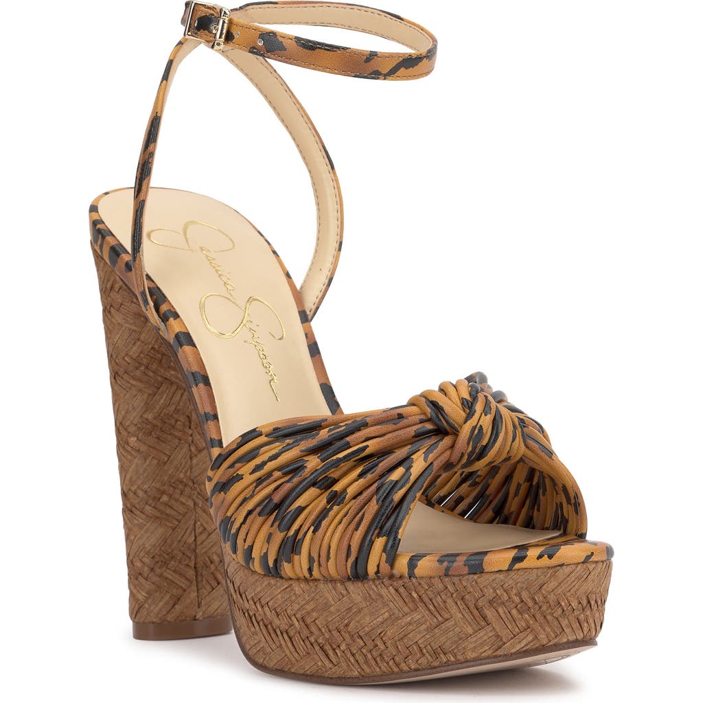 Jessica Simpson Immie Platform Sandal In Natural Beige