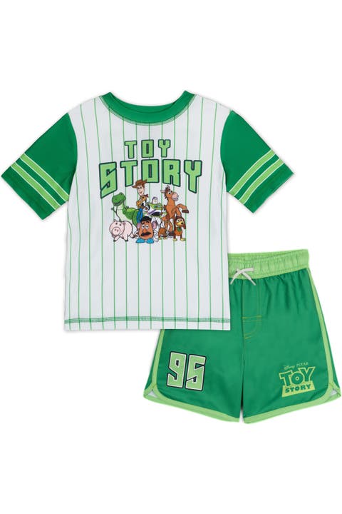 Toy Story Swimwear 2-Piece Rash Guard and Swim Trunks Set