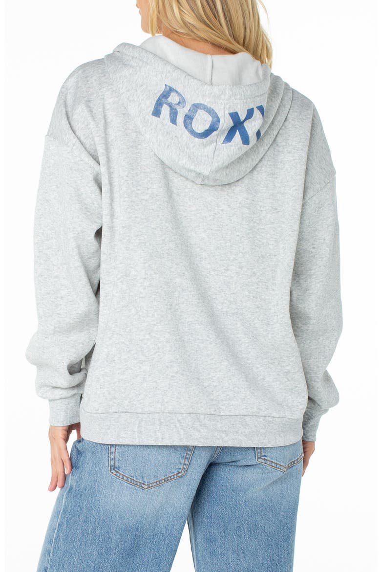 Sundown Zip Graphic Hoodie, Alternate, color, HEATHER GREY