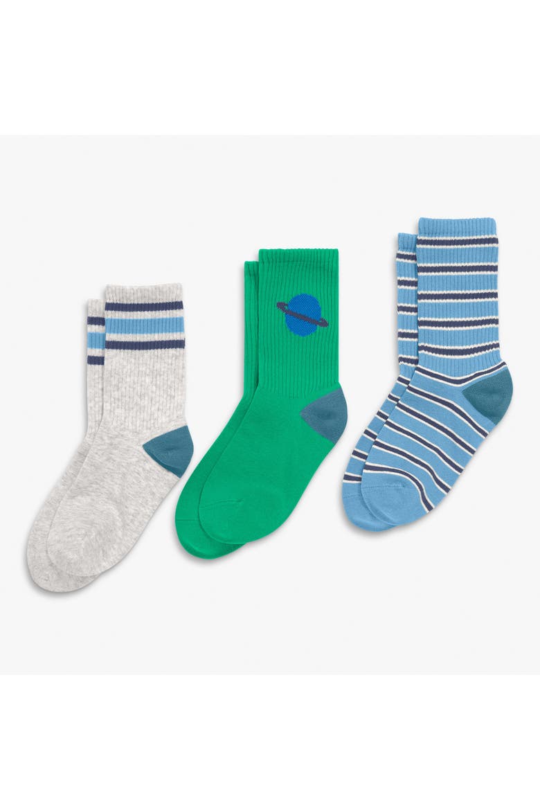 Kids Athletic Sock 3-Pack, Alternate, color, Saturn Mix
