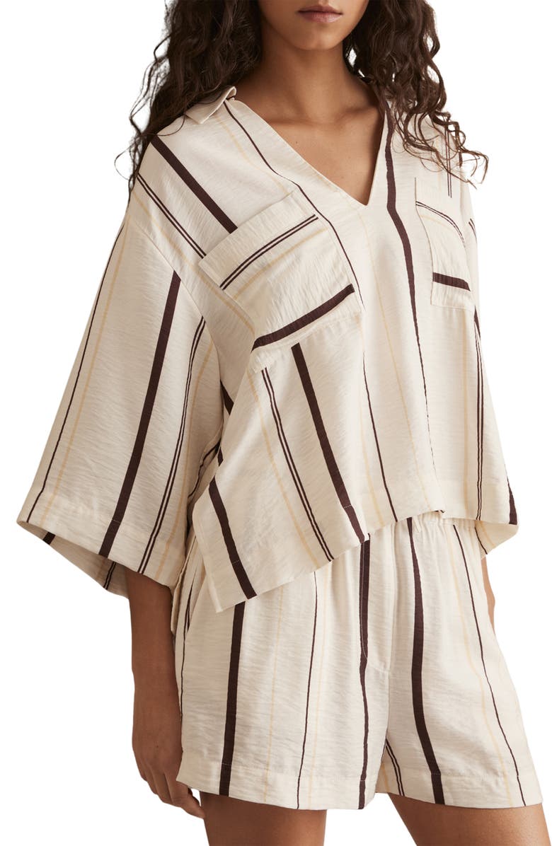 Reiss Carlota Stripe Cover-Up Top, Main, color,