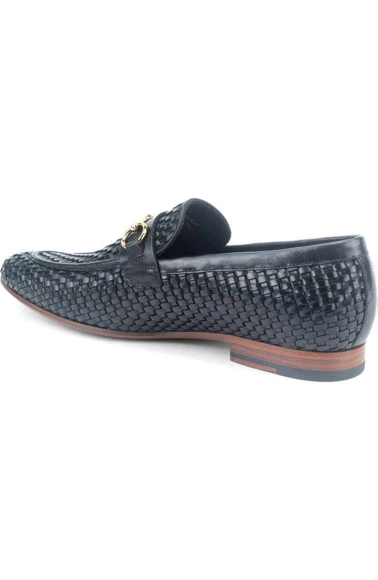 Warfield & Grand Durand Woven Bit Loafer, Alternate, color, Black