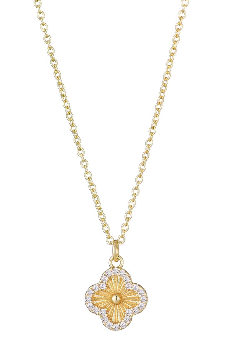 Adornia Fluted Clover Bracelet & Necklace Set, Alternate, color, 