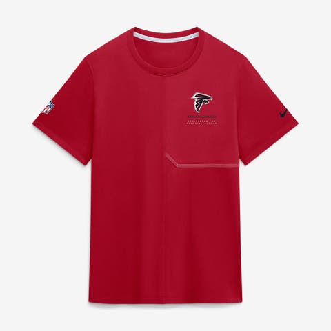 Men's Nike Red Atlanta Falcons Sideline UV Dri-FIT Coaches Shirt