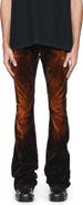 PURPLE BRAND Super Stack Flare Velvet Pants