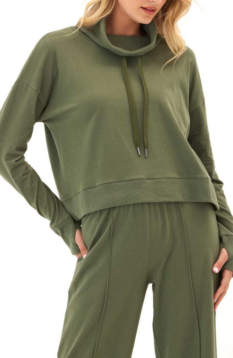 Threads 4 Thought Shai Cozy Fleece Cowl Neck Sweatshirt, Main, color, 