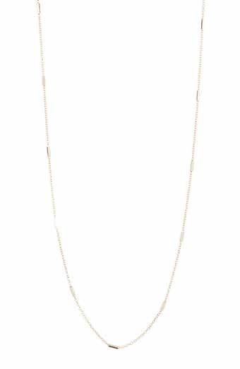 Argento Vivo Sterling Silver Station Bar Necklace Nordstromrack