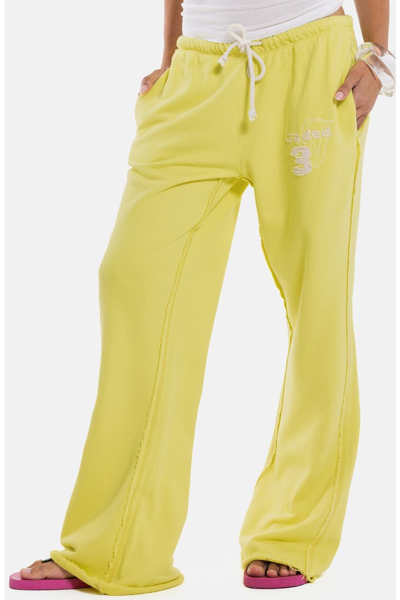 Cleo Bootcut Joggers, Alternate, color, YELLOW