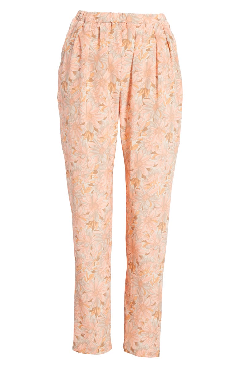 Stella McCartney Floral Print Silk Jogger Pants, Alternate, color,