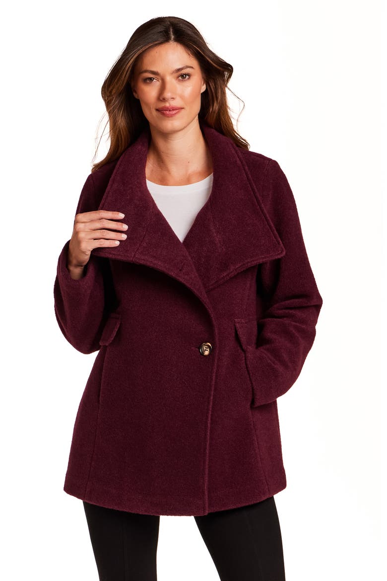 Shawl Collar Jacket, Alternate, color, RAISIN