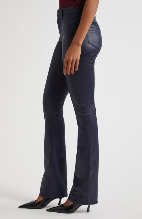 L Agence Selma High-rise Coated Sleek Baby Boot Jeans In Purple