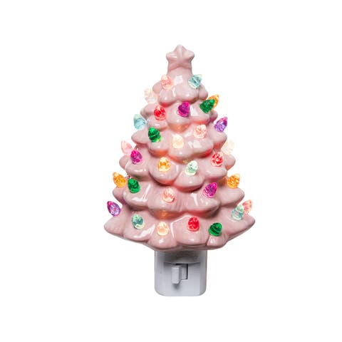 Vintage Pink Tree Nightlight