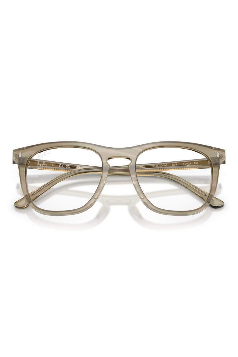 53mm Square Optical Glasses, Alternate, color, GREY