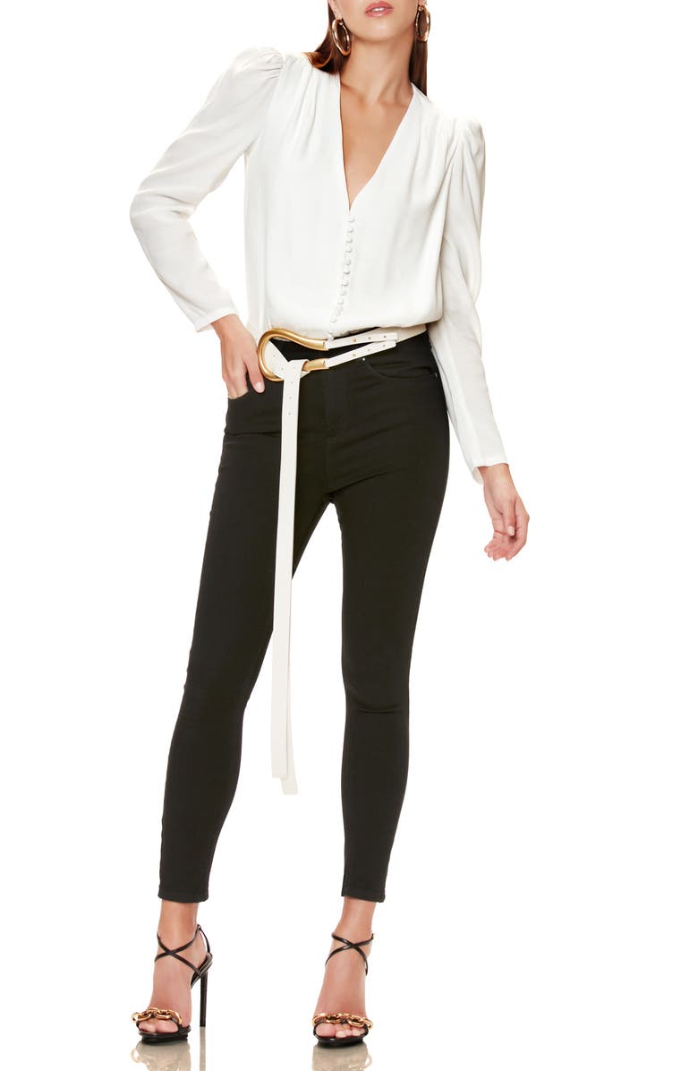 AFRM Rexy Button Front Bodysuit, Alternate, color, 