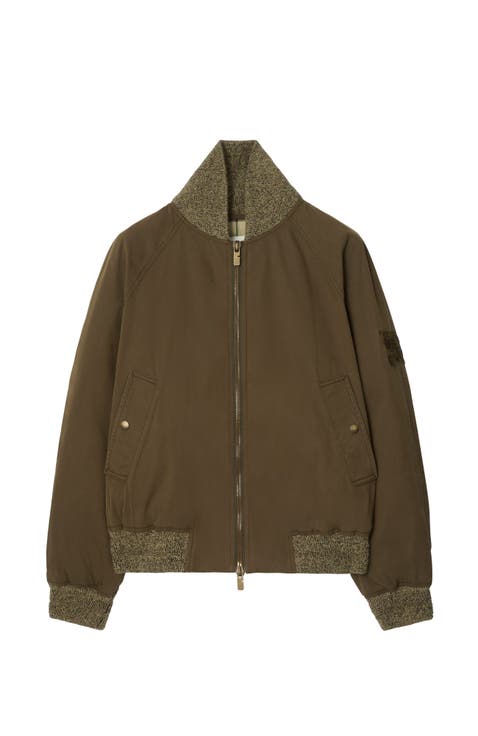 Gabardine Bomber Jacket