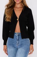 VICI Collection Sonoma Hammered Button Statement Cardigan