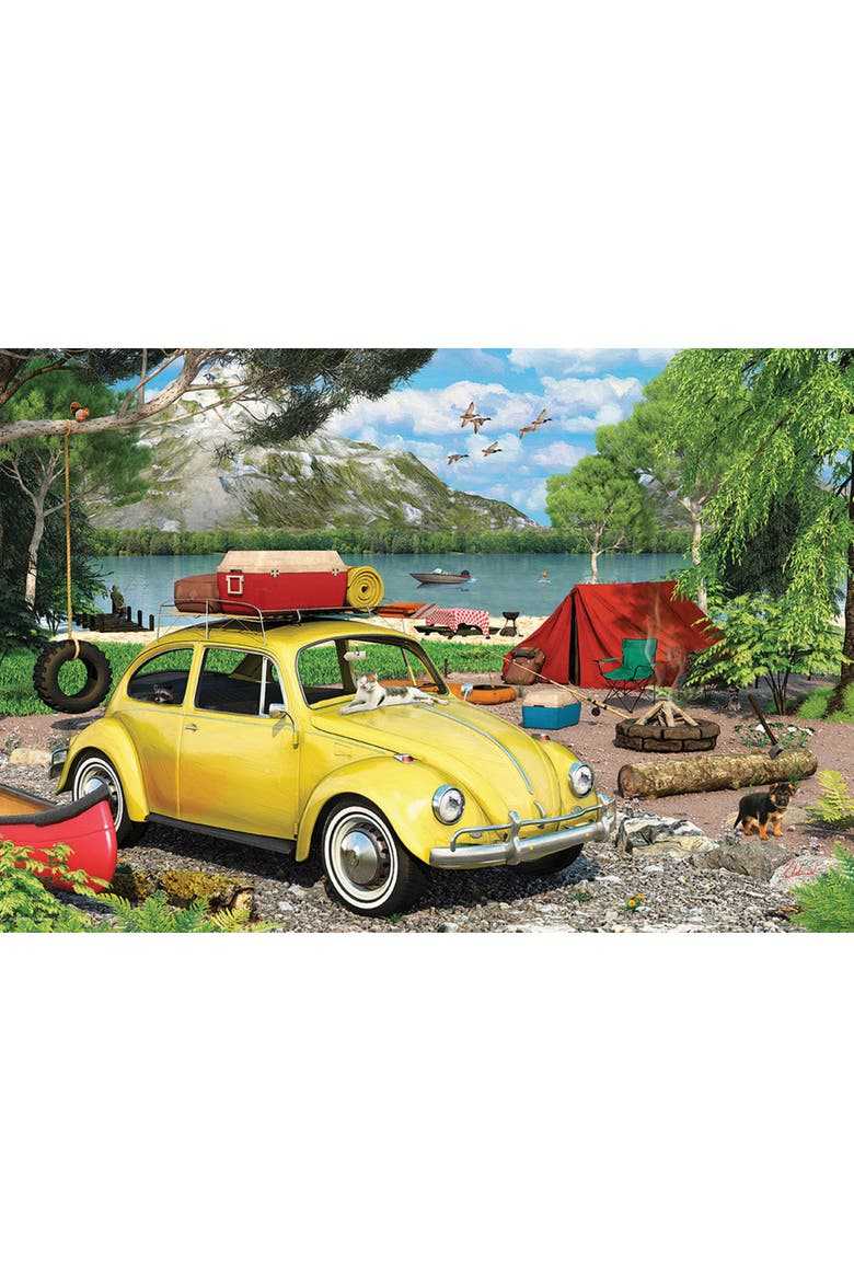 Vw Beetle Camping Tin 550 Piece Puzzle, Alternate, color, Multicolored
