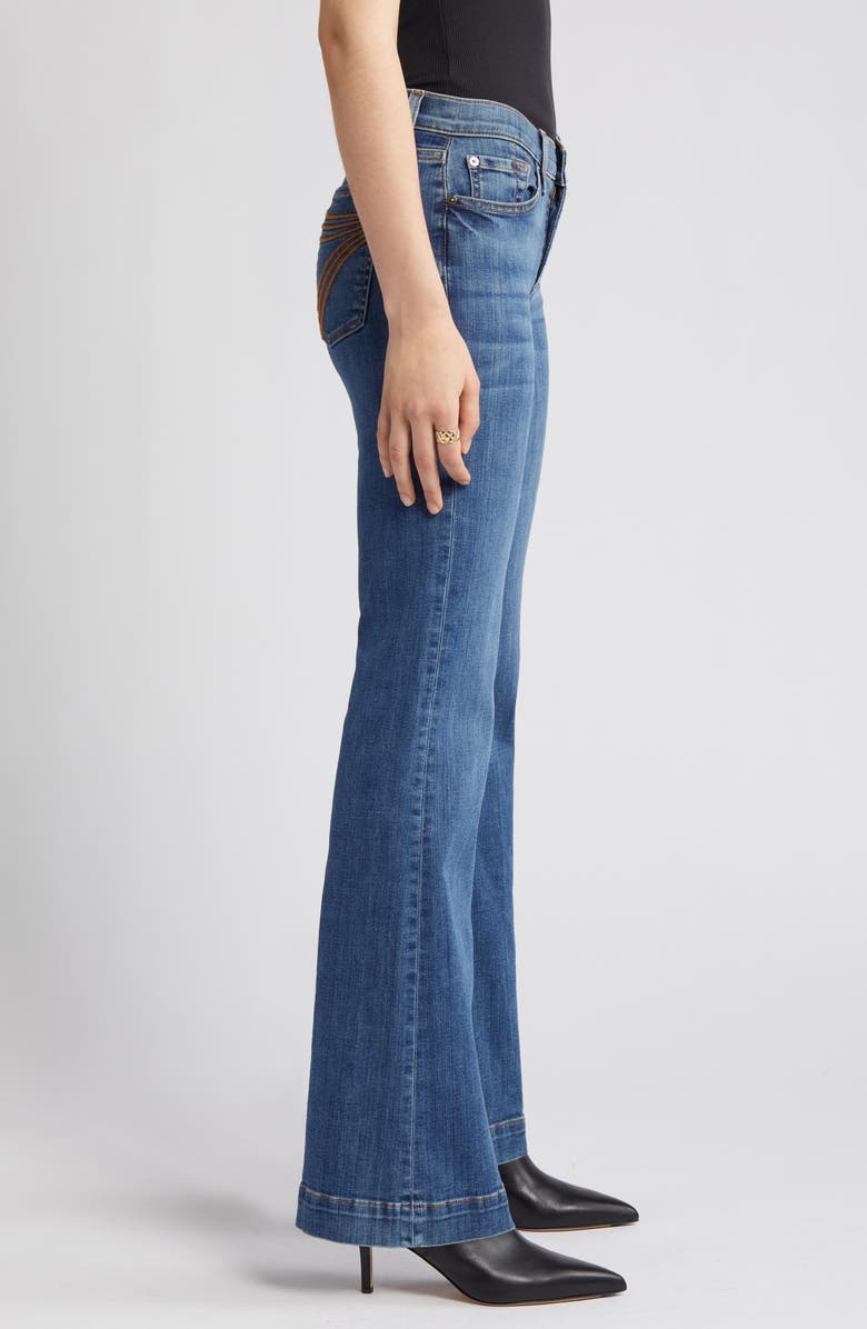 7 For All Mankind Dojo Tailorless Wide Leg Trouser Jeans, Alternate, color, 