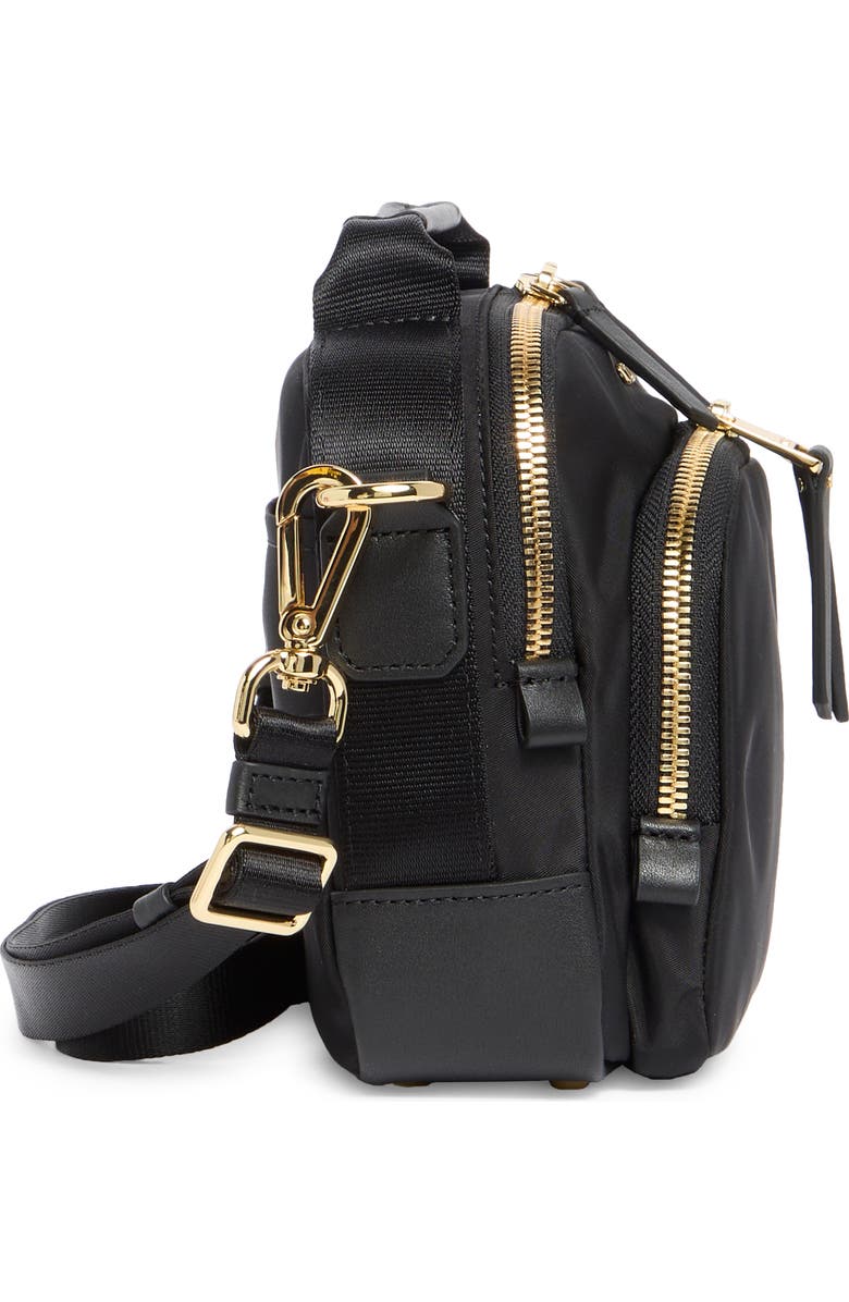 TUMI Tamy Crossbody Bag, Alternate, color, Black/ Gold