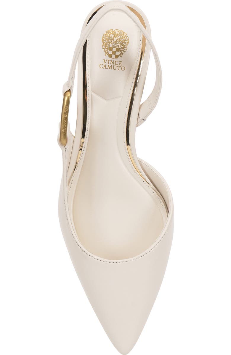Vince Camuto Inari Slingback Pointed Toe Pump, Alternate, color, Coconut Cream