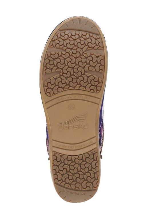 Dansko Xp 2.0 Clog In Purple Bloom Patent