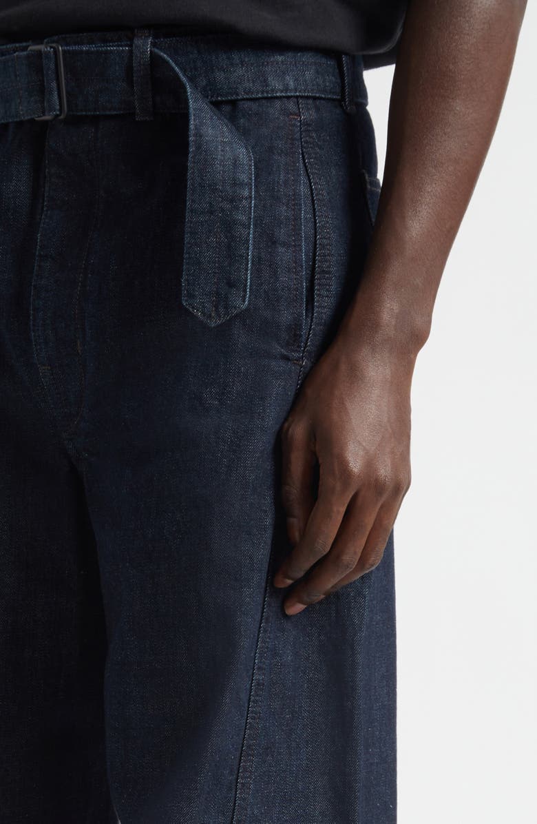 Lemaire Twisted Belted Jeans, Alternate, color, Denim Indigo