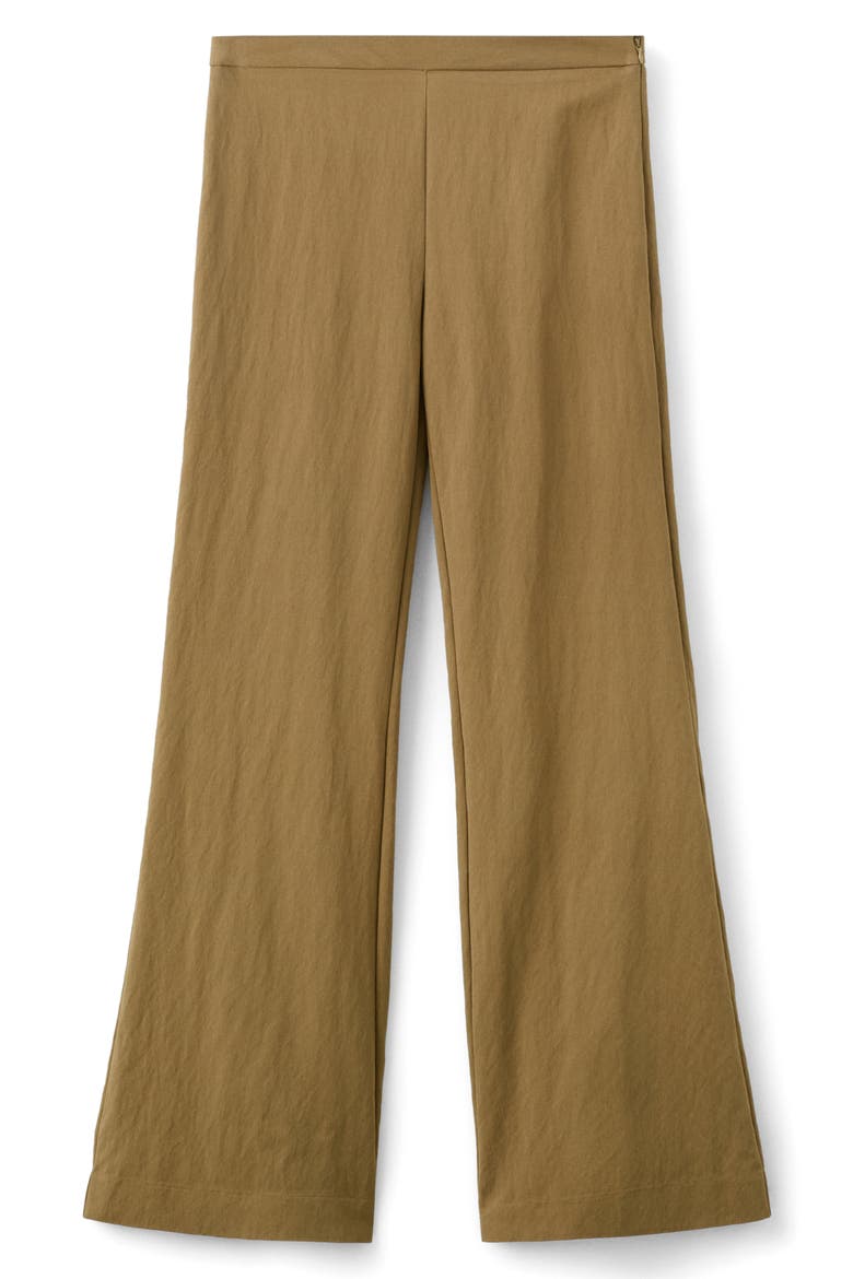 Flat Front Straight Leg Pants, Alternate, color, KHAKI