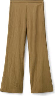 MANGO Flat Front Straight Leg Pants