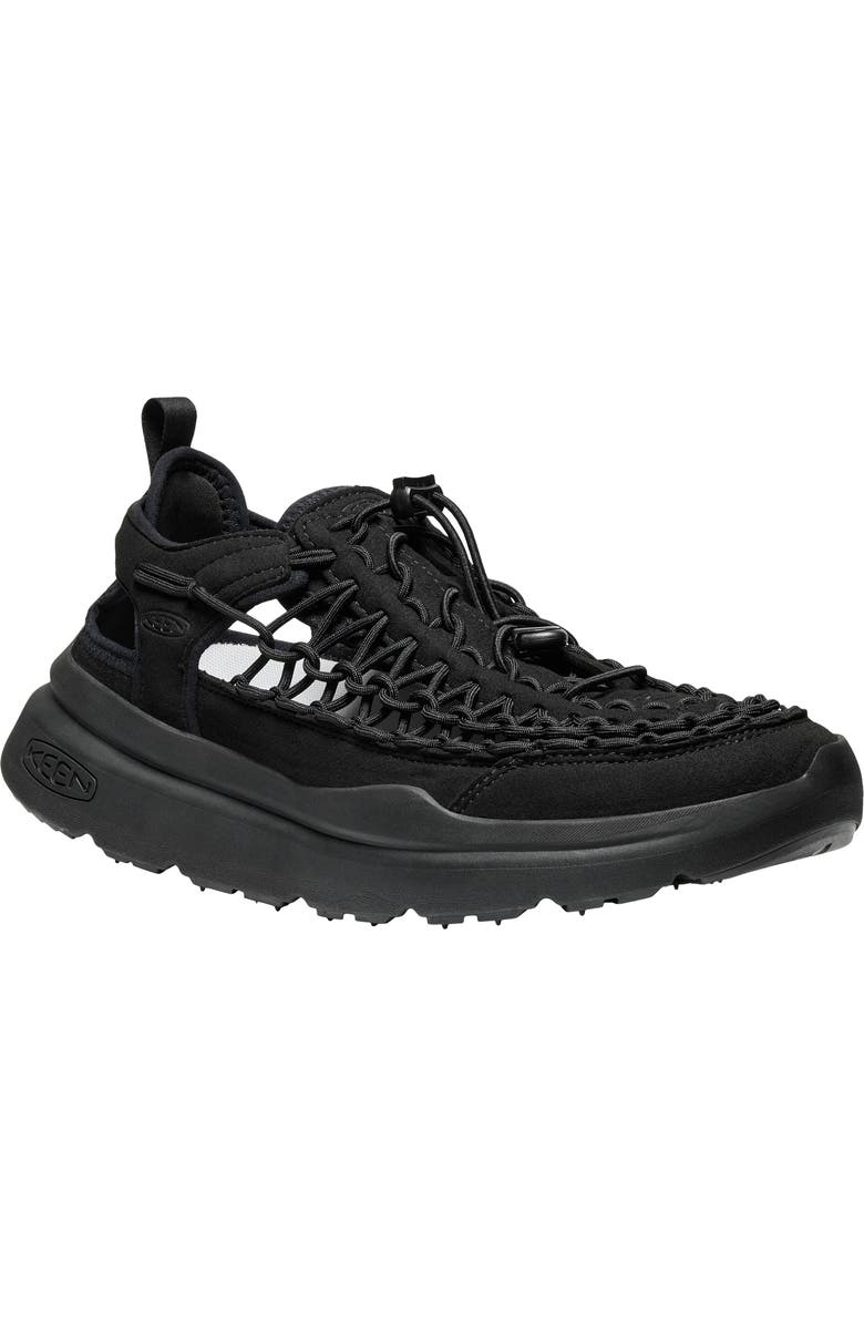 KEEN Uneek Hiking Sandal, Main, color, Black/ Black