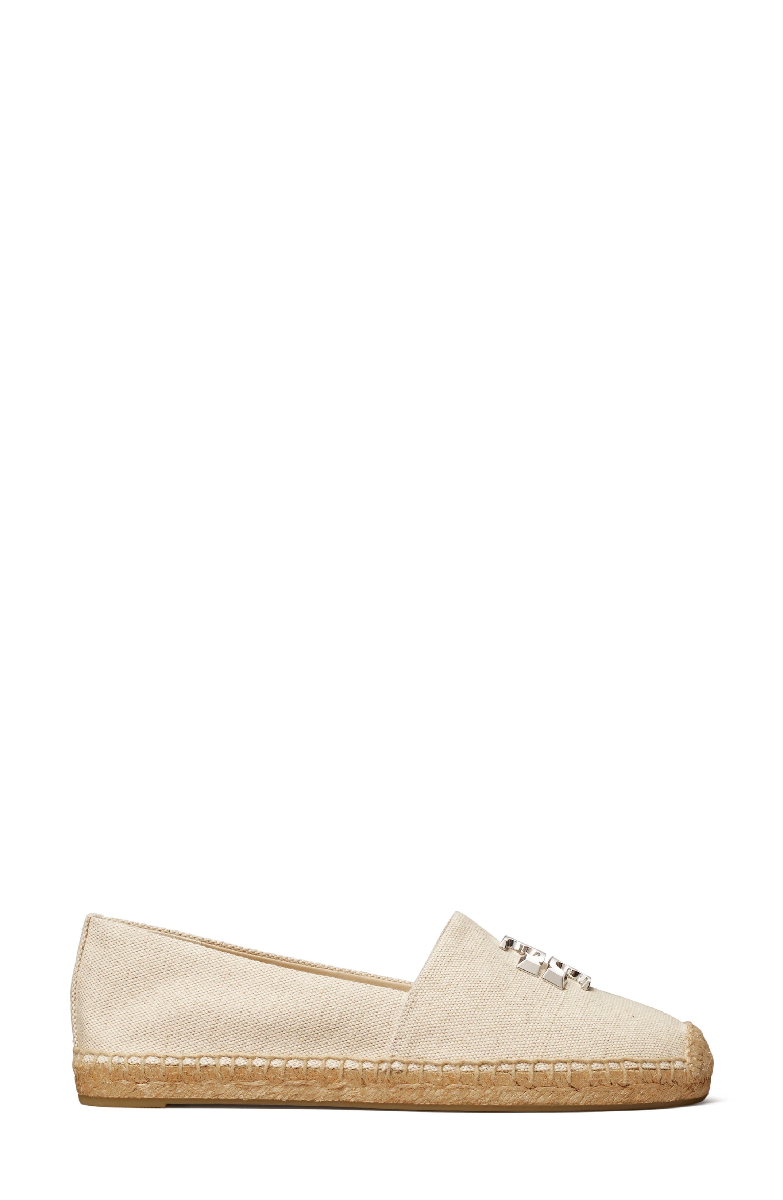 Eleanor Espadrille, Alternate, color, NEW CREAM / SILVER