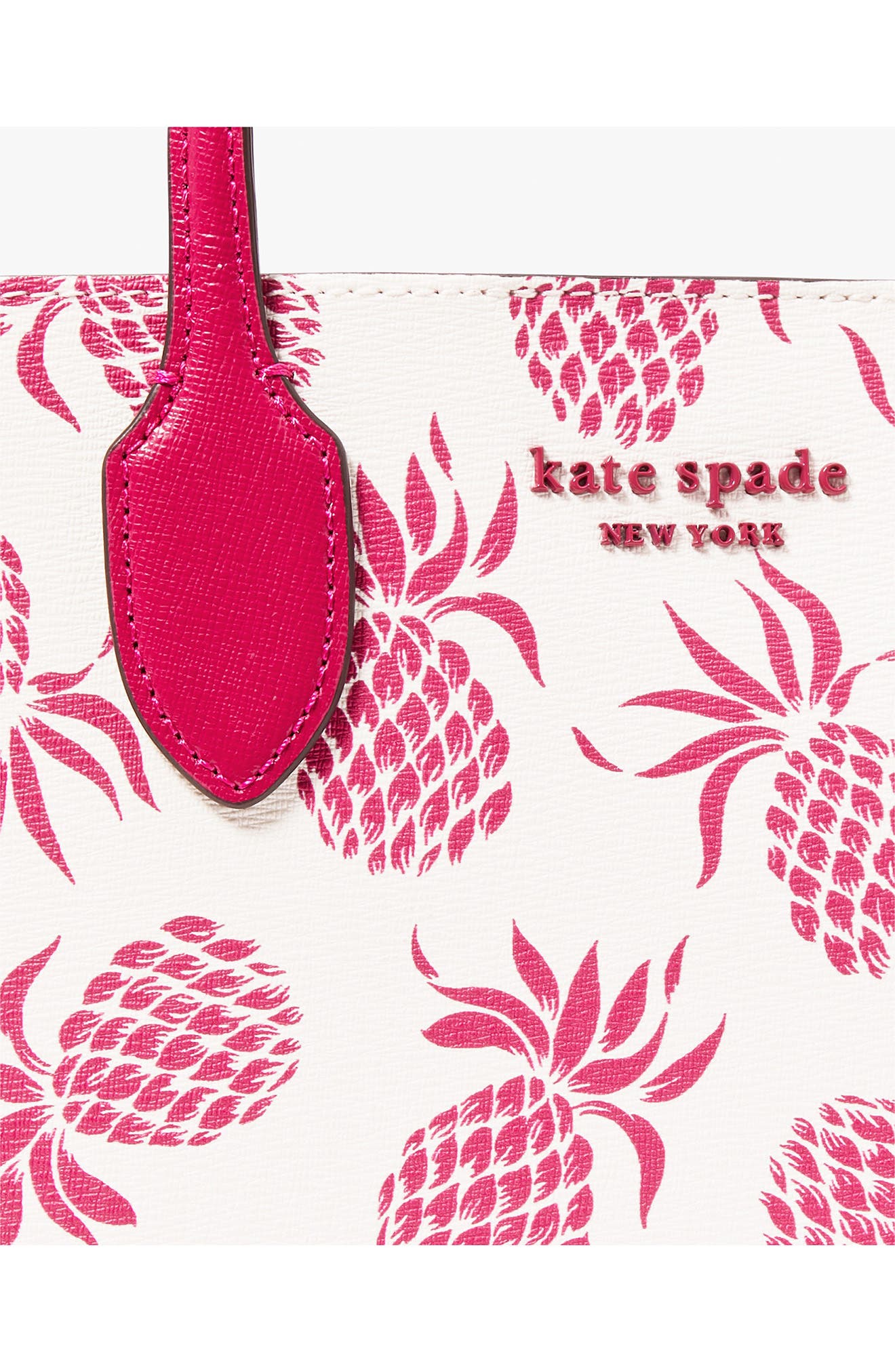 Kate Spade New York bleecker pineapple print tote, Alternate, color, 
