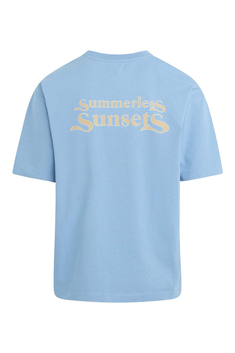 Summerless Sunset Graphic T-Shirt, Alternate, color, ALLURE BLUE
