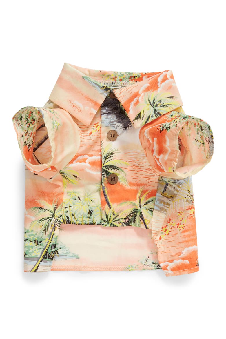 Apres BBQ Dog Shirt, Main, color, ORANGE / IVORY / GREEN
