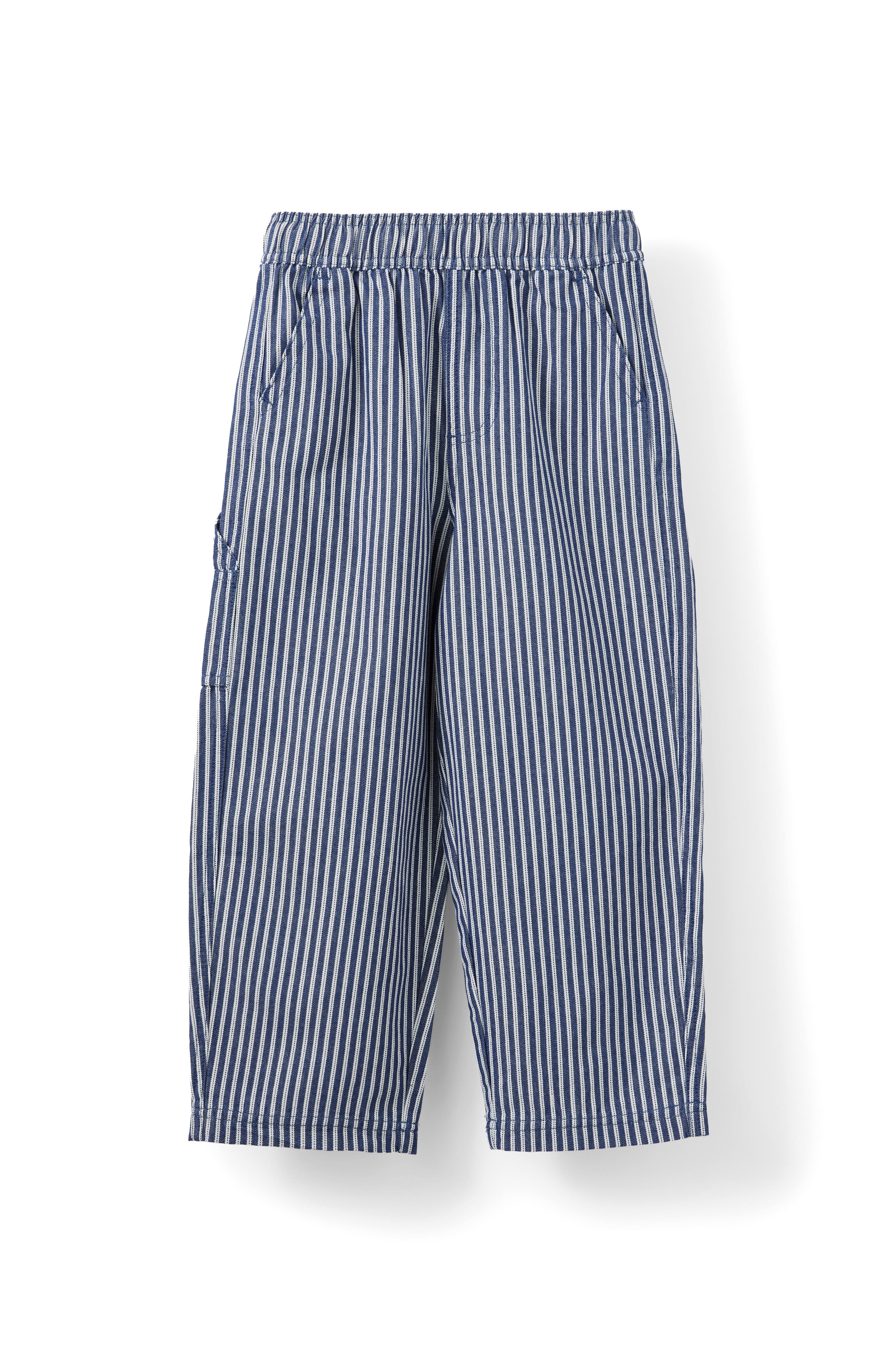 Denim Navy Ticking Stripe