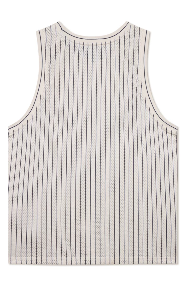 Les Deux Yale Pinstripe Logo Graphic Mesh Tank, Alternate, color, 