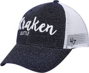 '47 Women's '47 Navy/ Seattle Kraken Encore MVP Trucker Snapback Hat