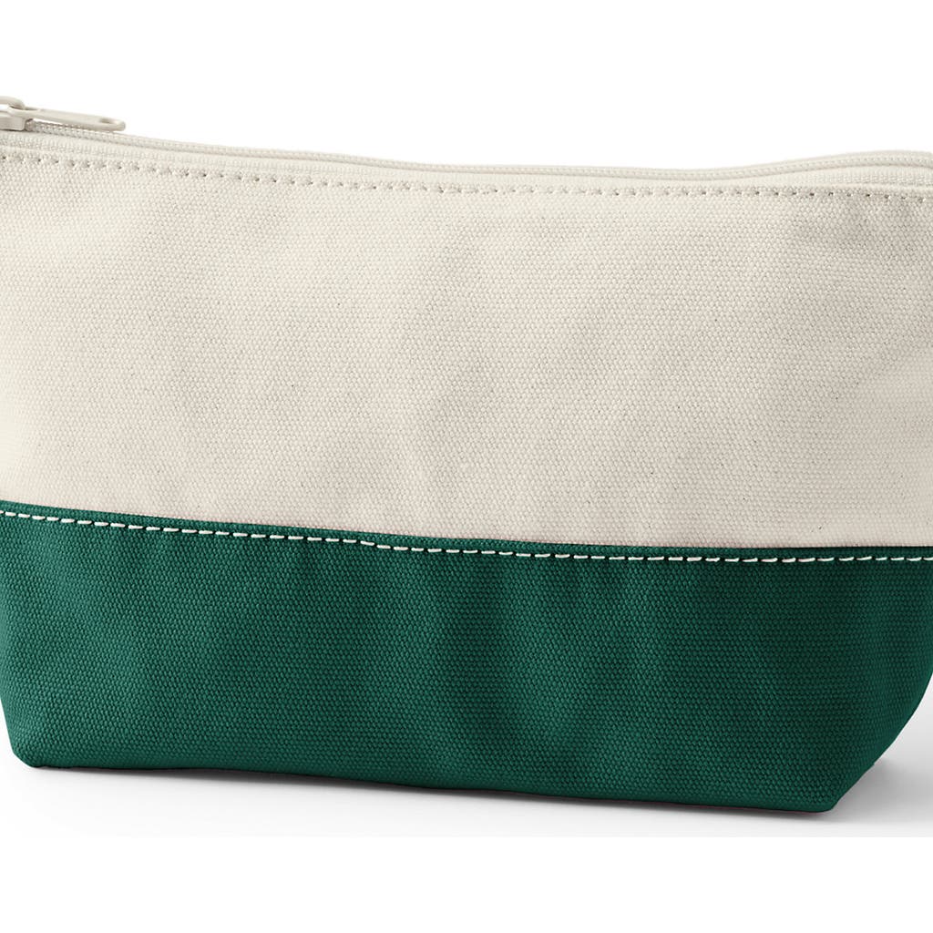 Lands' End Zipper Canvas Pouch