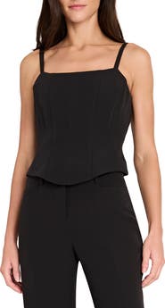 Tahari ASL Crepe Corset Tank