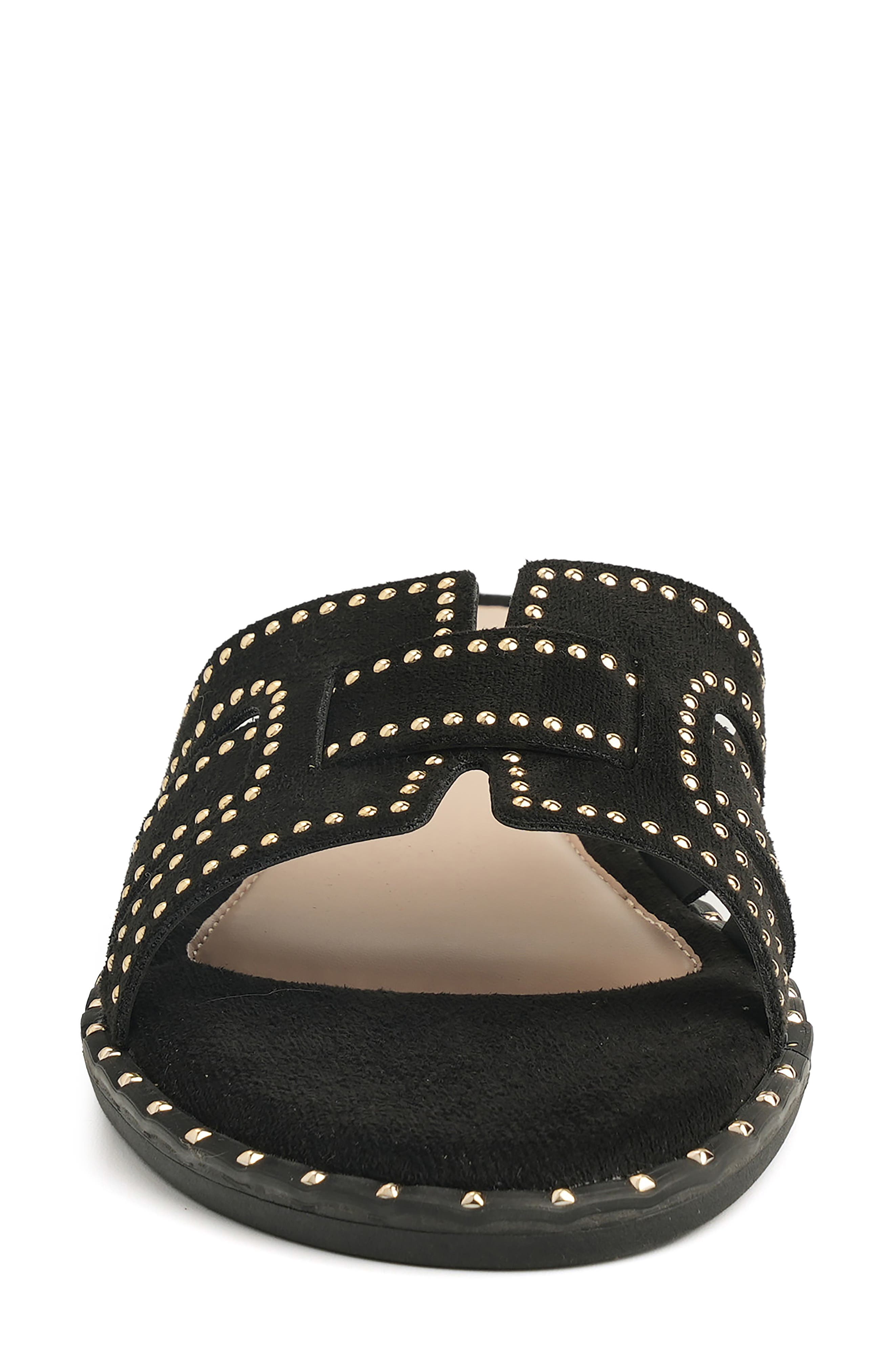 NEW YORK AND COMPANY Zora Flat Sandal, Alternate, color, Black