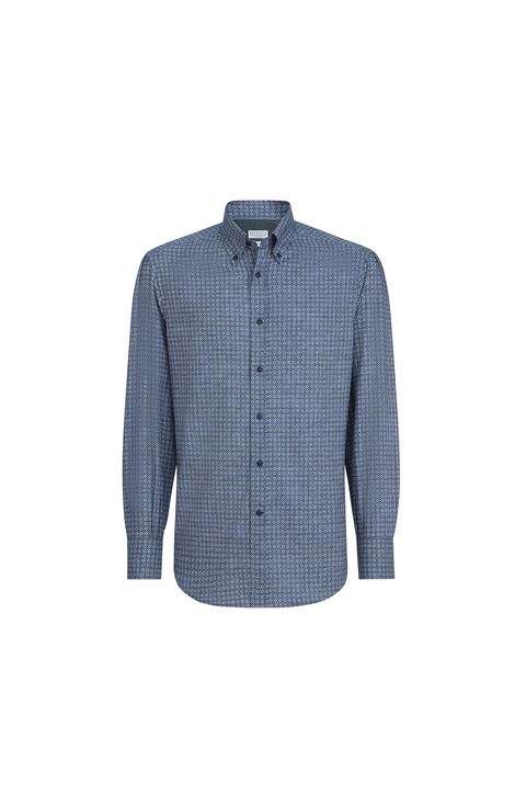Printed twill shirt