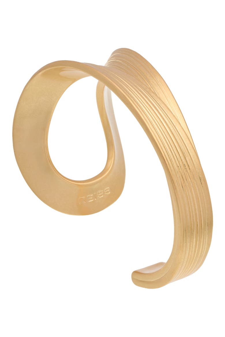 Blair Brushed Twist Cuff, Alternate, color, GOLD TONE