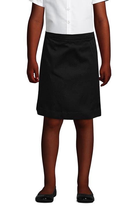 School Uniform Girls Slim Blend Chino Skort Top of Knee