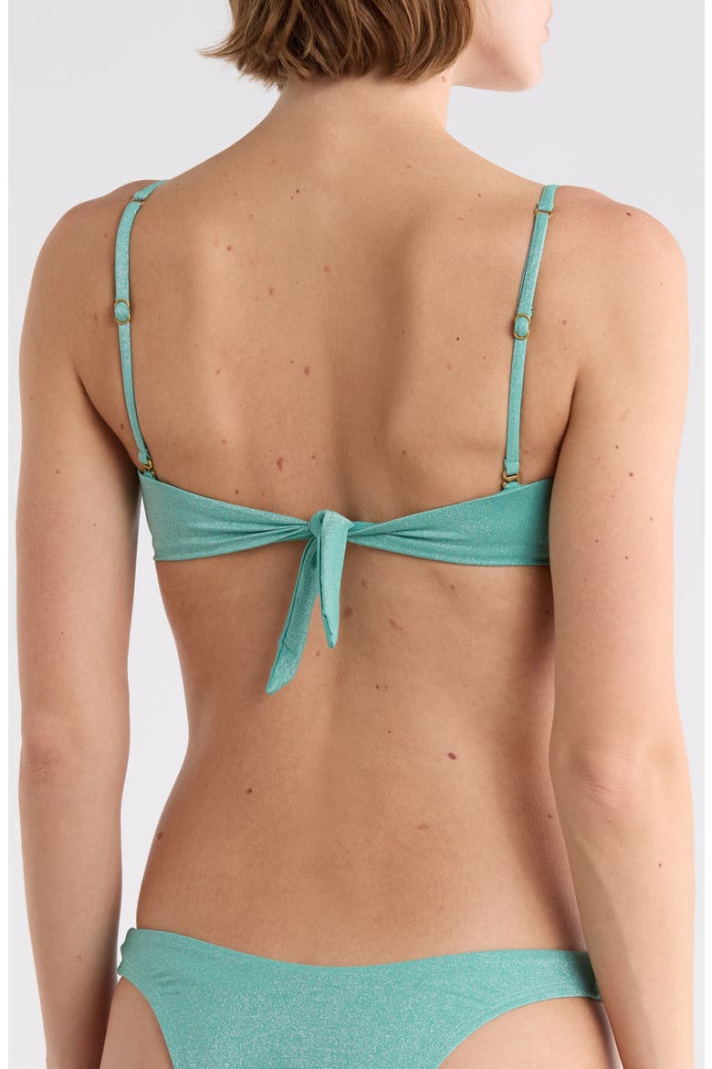 Mabel Underwire Bandeau Bikini Top, Alternate, color, AQUA