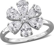 Julianna B. 2-1/10 CTW Lab-Grown Diamond Flower Ring 14k