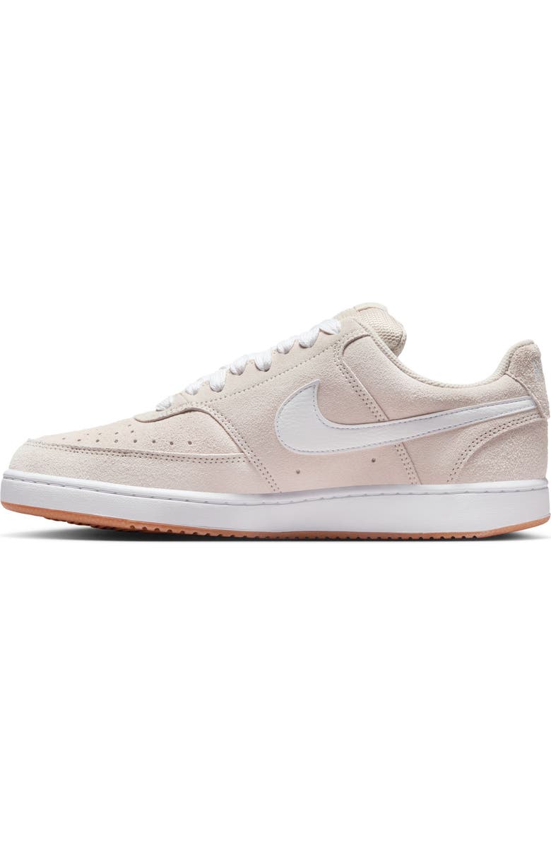 Nike Court Vision Low Sneaker, Alternate, color, White/ Gum Med Brown