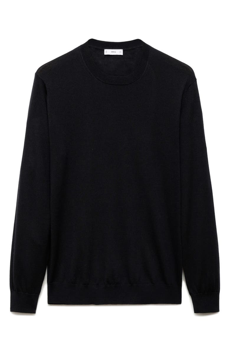 MANGO Wool Crewneck Sweater, Alternate, color, 