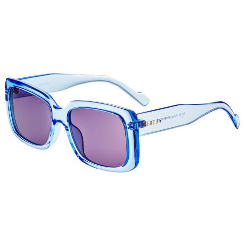 Shop Bertha Wendy Polarized Sunglasses In Periwinkle/purple